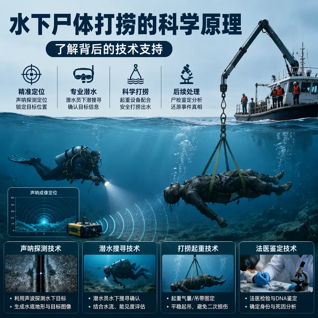 潮州水下尸体打捞的科学原理,了解背后的技术支持